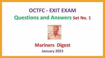 OCTFC - EXIT EXAM - Questions and Answers Set No. 1