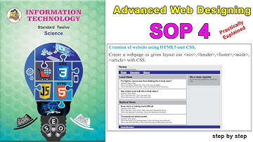 SOP4 Advanced Web Designing | SOP 4 Advanced Web Designing Class 12 | #sop4