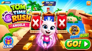 Talking Tom Time Rush 🐱 Angela Run | Epic Island Adventure Gameplay
