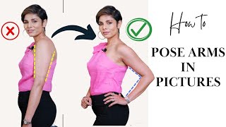 How to pose arms in pictures/ Make arms look slimmer instantly screenshot 3