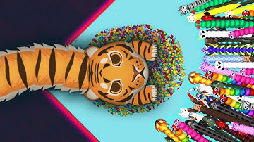 SNAKE IO🐍 KING TAIGA SNAKE 🐍 VS 1000 PRO GIANT SNAKES 🐍 EPIC SNAKEIO GAMEPLAY #snakegame #games 