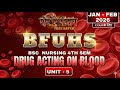 BFUHS BSc Nursing 4th Sem | Drugs Acting on Blood | Unit 5 | Sher-E-Punjab Batch