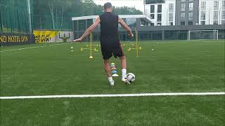 The author's technique of Maxim Naroditsky.Academy "Rukh" Lviv. Dribbling training with variability.