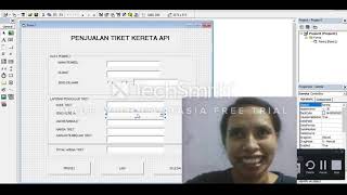 Tampilan Penjualan Tiket Kereta Api menggunakan Visual Basic 6.0 (If Else) - STIKOM AMBON