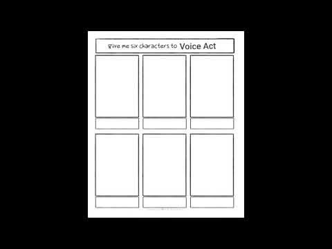 Characters to Voice (Bold King Cole)