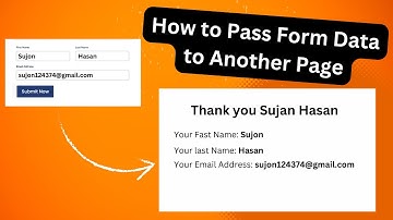 How to Pass Form Data to Another Page