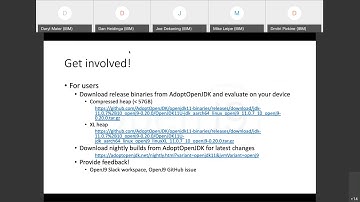 Eclipse OpenJ9 2020/05/06 Community call