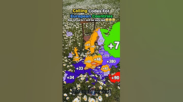 Calling Codes For European Countries #europe #mapper #map #mapping #mapchart