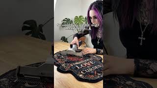 please leave a comment🥺🖤 #goth #gothic #handmade #gothart