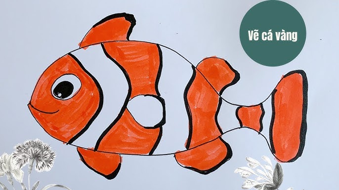 Hướng Dẫn Vẽ Tô Màu Đàn Cá Bơi Đơn Giản Nhất | How To Draw Fishes Easy | Vẽ  Con Cá Đơn Giản Dễ Nhất - Youtube
