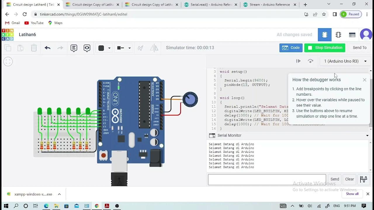 Forum 11 - Serial Monitor Arduino Simulation with Tinkercad Circuit ...