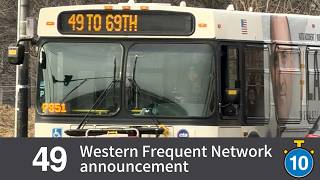 CTA bus #49 Western Frequent Network Announcement