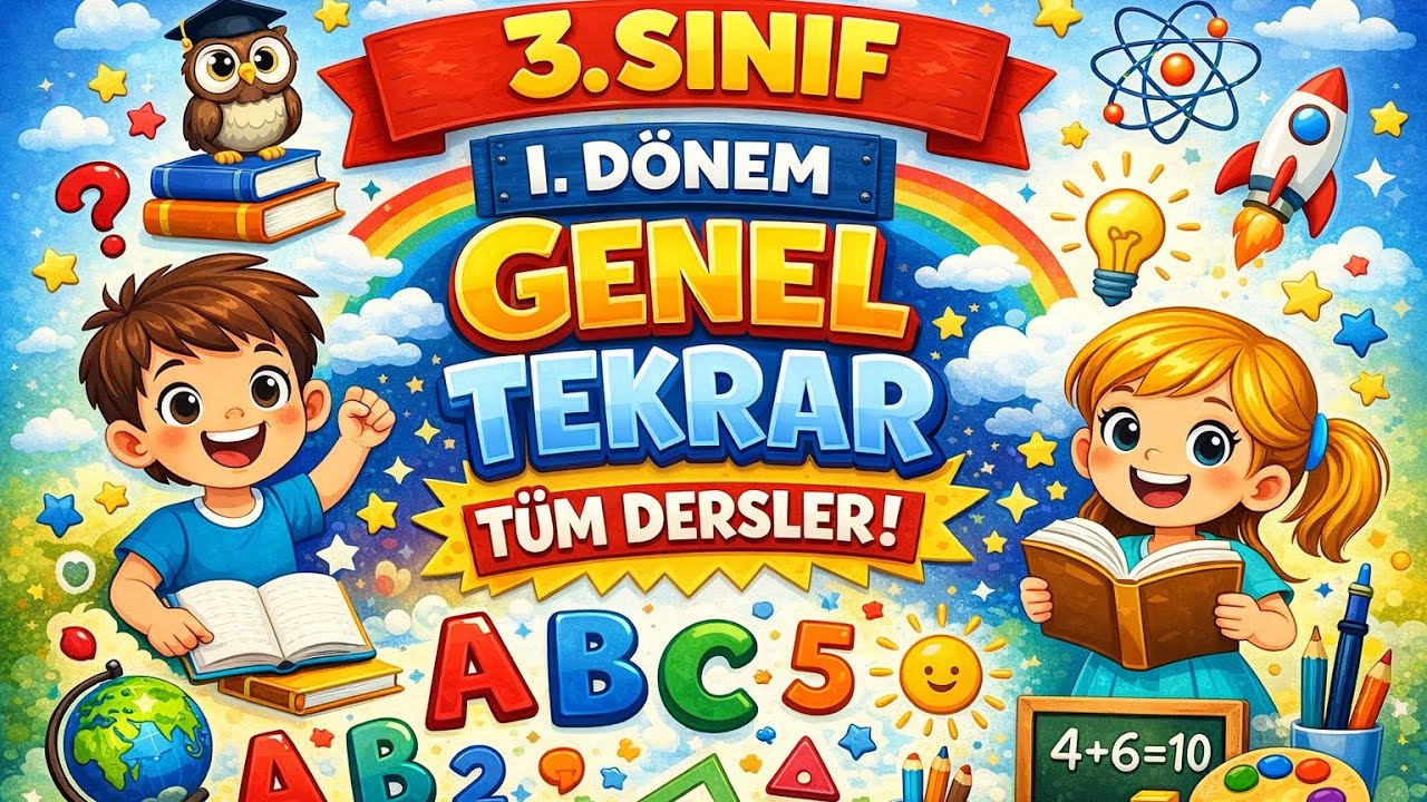3.Sınıf 1.Dönem Matematik Genel Tekrar Etkinlikleri - 2