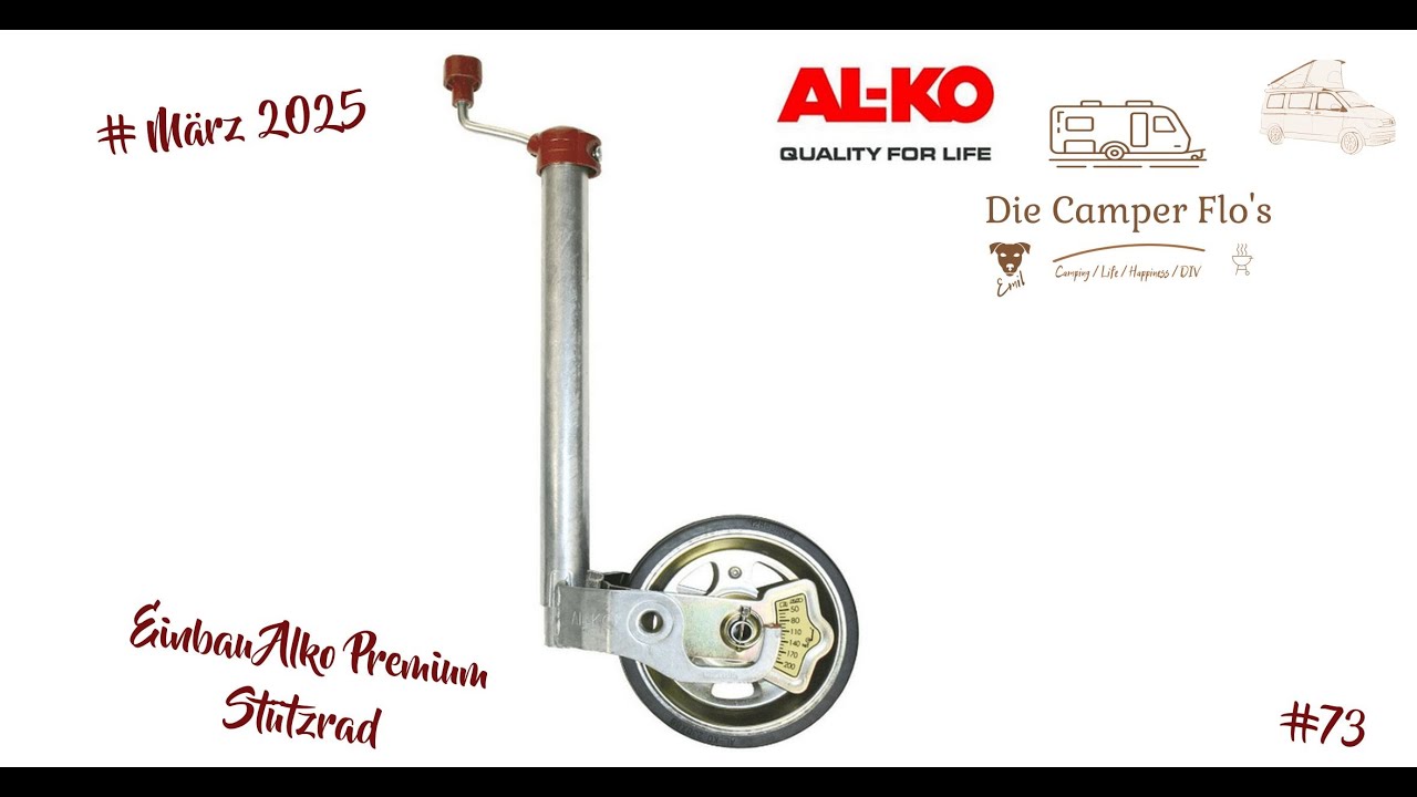 #73 Alko Premium Stützrad Einbau