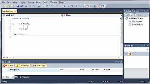 Visual Basic Tutorial - 4 - Hello World