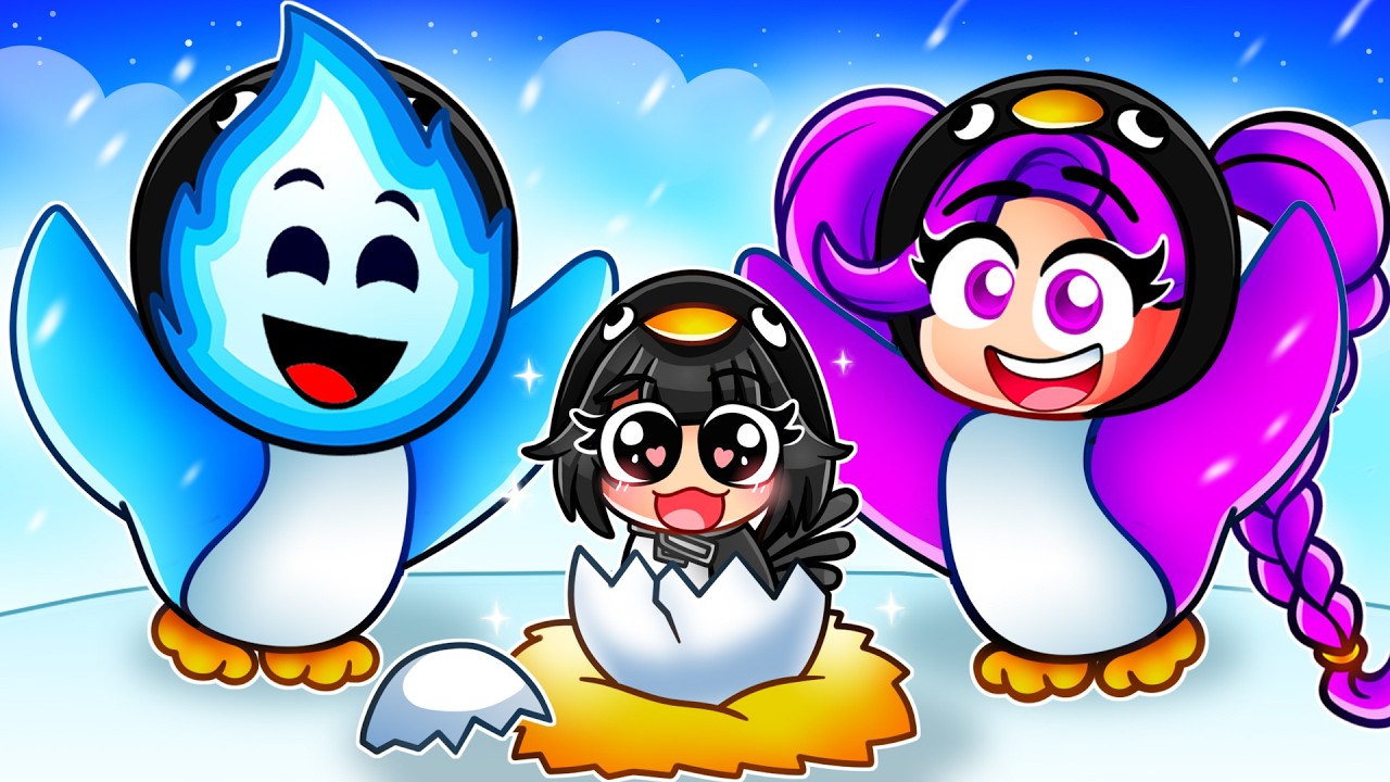 Having a GUGUGAGA PENGUIN BIRD FAMILY in Roblox!