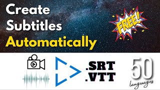 How to create #SRT #vtt  #subtitle / #caption files for YouTube automatically - for free #shorts