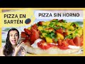 Cómo hacer PIZZA en SARTEN 🍕  MINI PIZZAS sin horno  🍳🤤 PIZZA en estufa 🍕