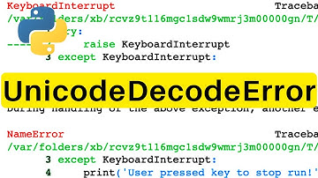 UnicodeDecodeError | Python | Tutorial