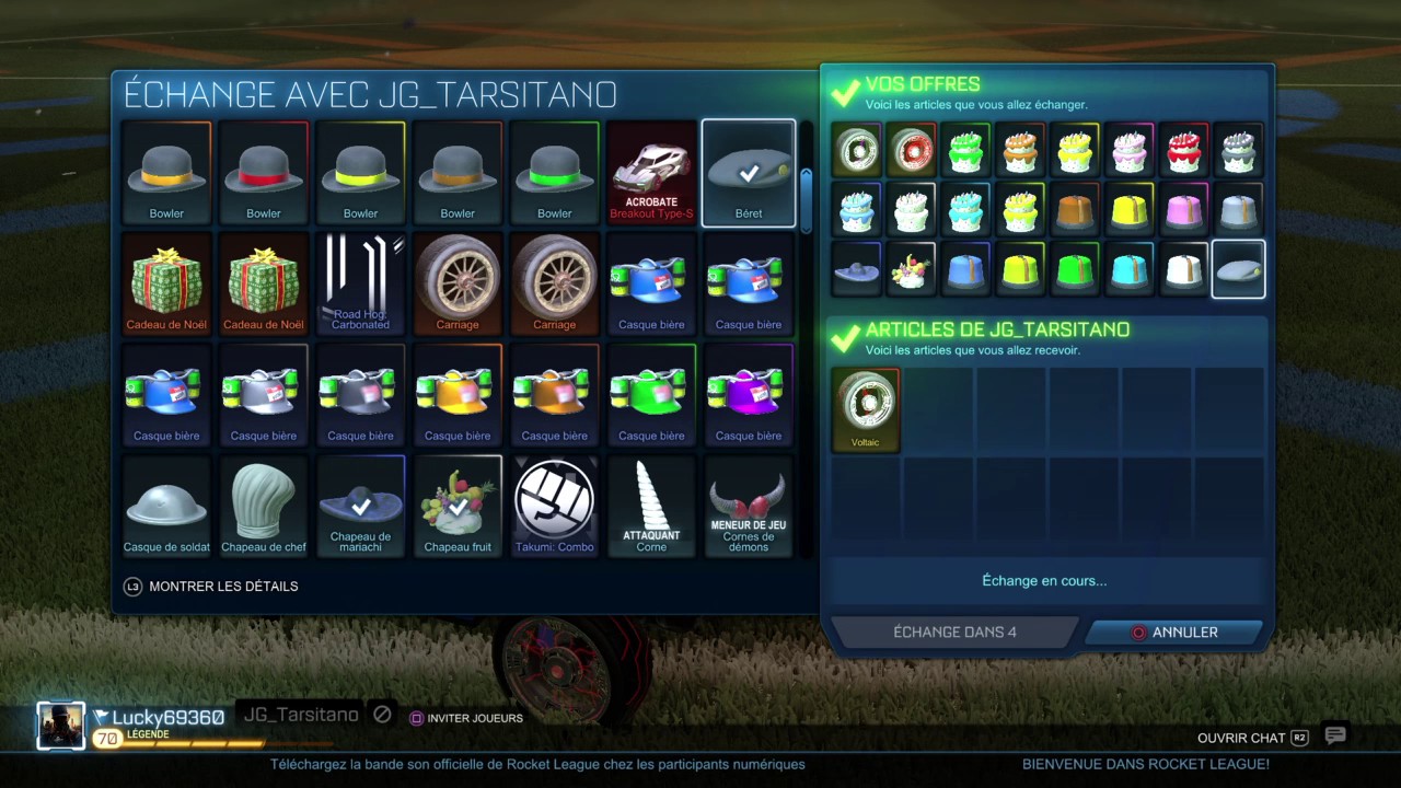 Rocket League: NICE TRADE CRIMSON VOLTAIC