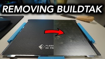 How To Remove/Change Buildtak [Replacing with PEI]
