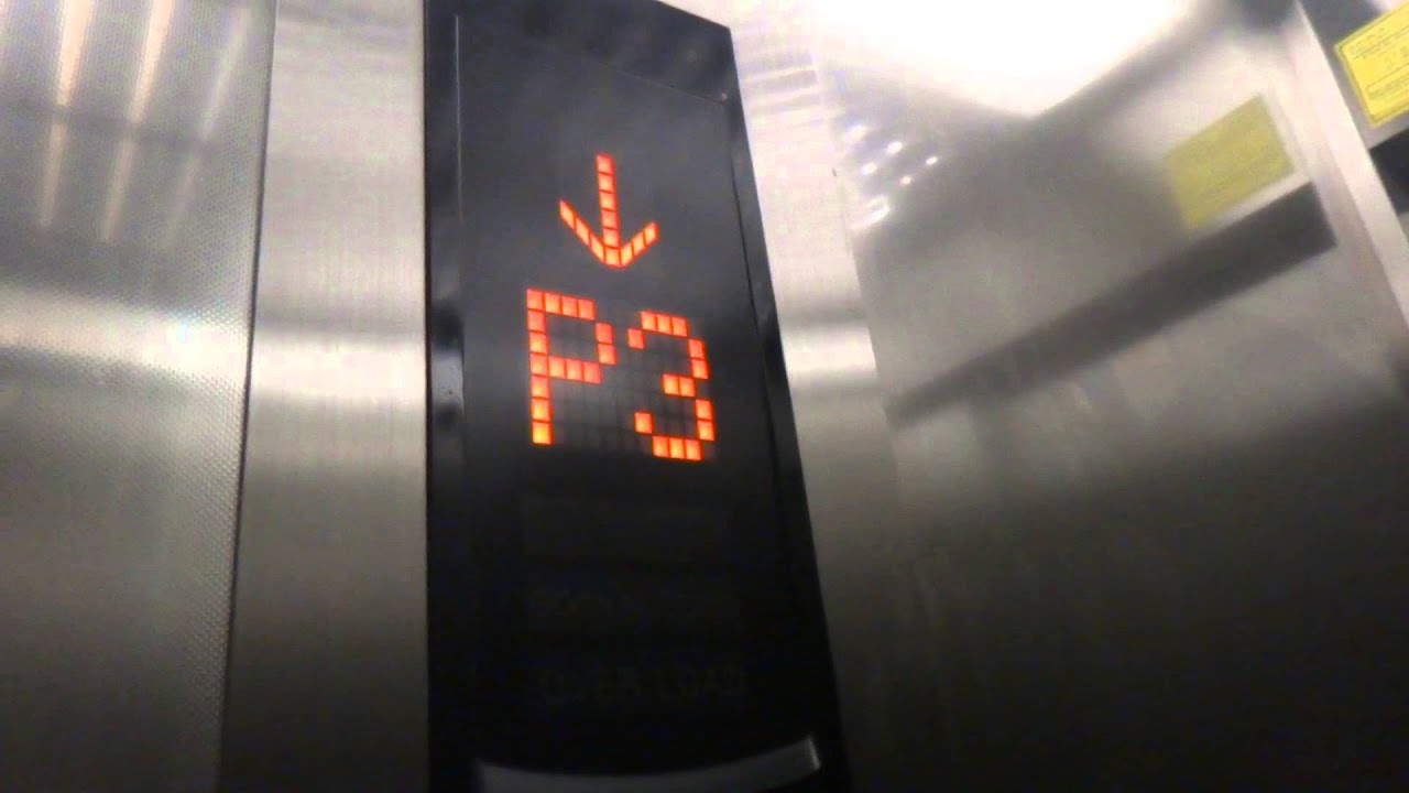 Mitsubishi traction talking elevator at Central Park Towers Parking