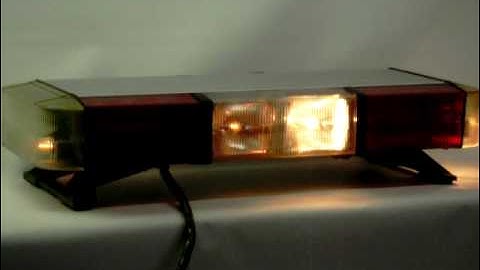Whelen Mini Edge 9000 Strobe & Halogen Red Lightbar $190