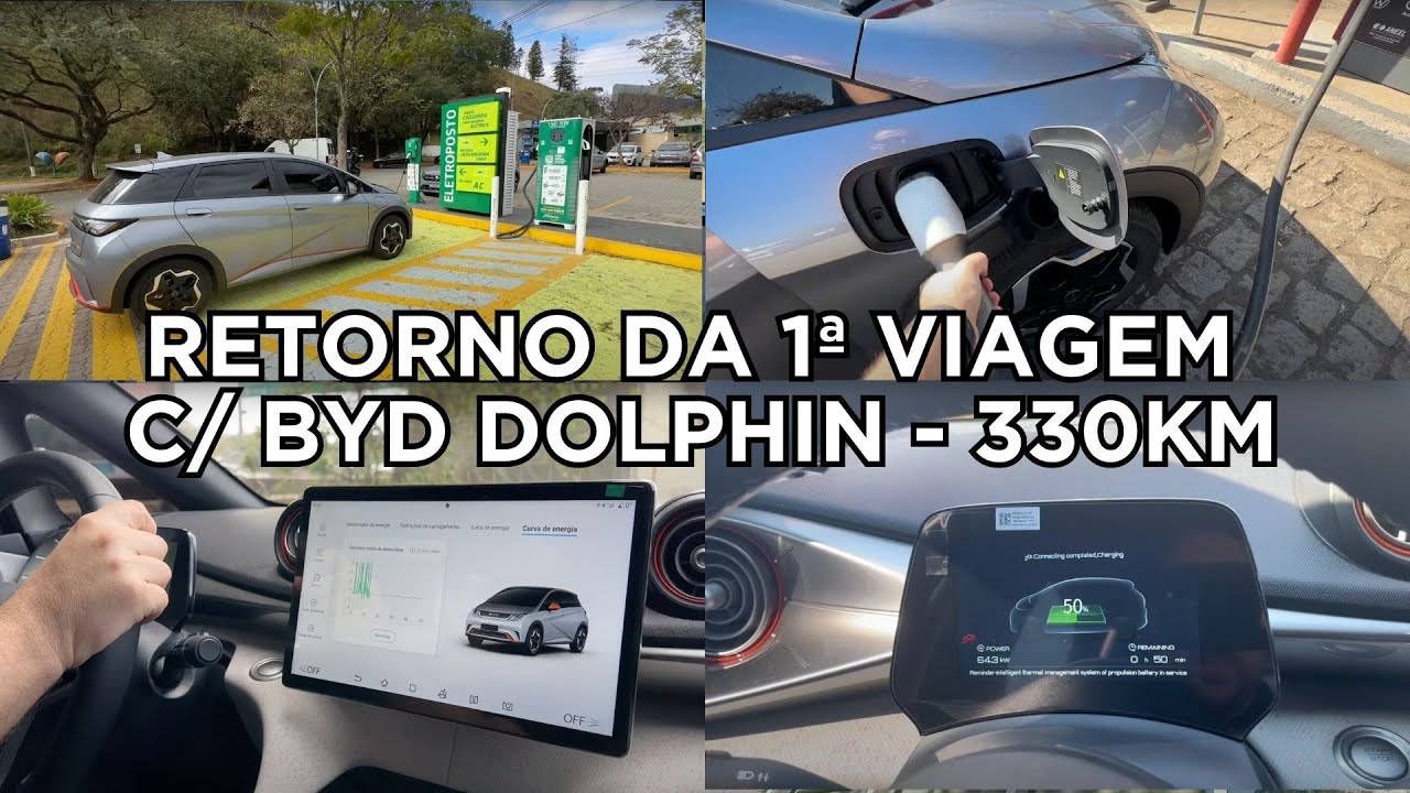 330km de volta 1ª viagem com Byd Dolphin em família na vida real e com opinião do dono #byddolphin