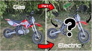 38KW! POWERFULL ELECTRIC DIY Conversion!! Pit Bike/Dirt bike, Mini moto Conversion Project. Part 1