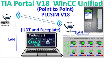 PLC S7-1500 connect with TIA Portal V18 Unified/Wifi point to point/UDT and Faceplates