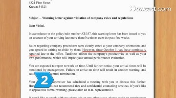 How to Give Written Warnings at Work