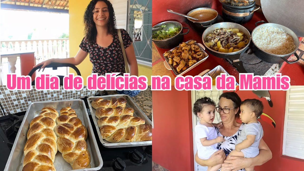 Passei o dia na casa da minha mãe, almoço fresquinho,rosca caseira deliciosa e mais | LAÍS VELOSO