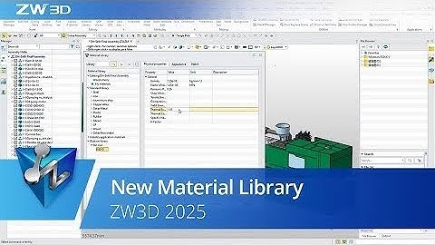 New Material Library | ZW3D 2025 Official