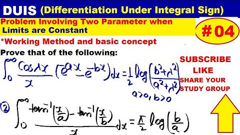 #04 DUIS | Integration Involving two parameter when limit is constant | DUIS in Hindi