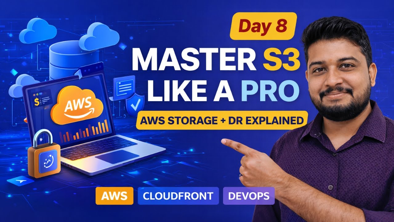 Day 8| MASTER AWS S3 Like a Pro 🔥 | Versioning, Lifecycle & Replication ...