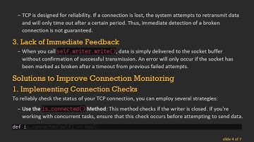 Detecting asyncio TCP Connection Loss