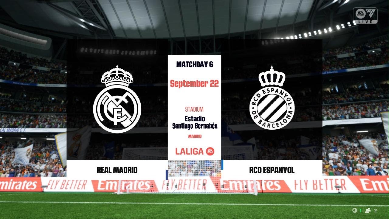 EA SPORTS FC 25: Real Madrid vs RCD Espanyol - YouTube