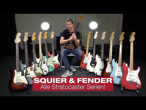 SQUIER bis FENDER Stratocaster Serien Überblick