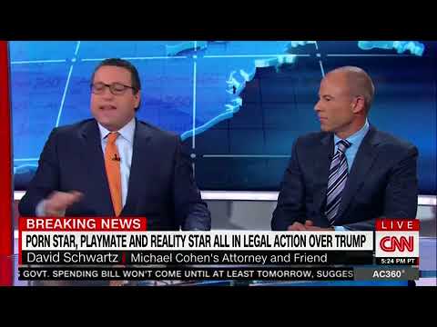 Stormy Daniels Lawyer Holds Up Michael Cohen Poster in Wild Clash With ...