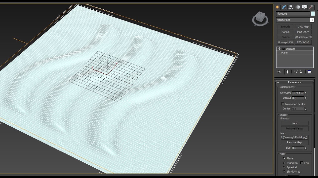 Modeling Panel by displace in 3ds Max - YouTube