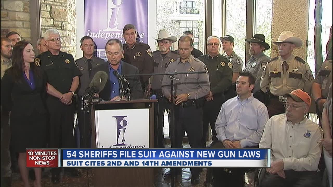 Sheriffs suing over new gun control laws - YouTube