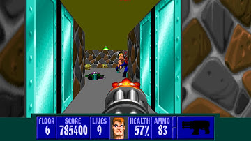 Wolfenstein 3D TC for ZDoom - E2L6 - All Secrets - I Am a Death Incarnate