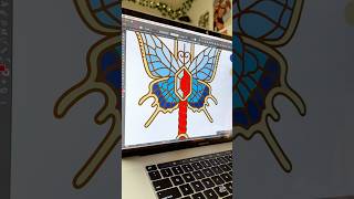 Redesign an old pin design! 🎨 #art #artist #arttimelapse #pinart #pincollection #butterfly #sword Redesign an old pin design! 🎨 #art #artist #arttimelapse #pinart #pincollection #butterfly #sword