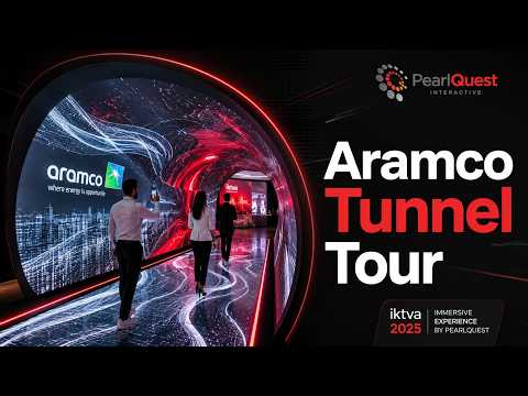 Walkthrough of Aramco’s Immersive Tunnel at iktva 2025 by PearlQuest - video from PEARLQUEST