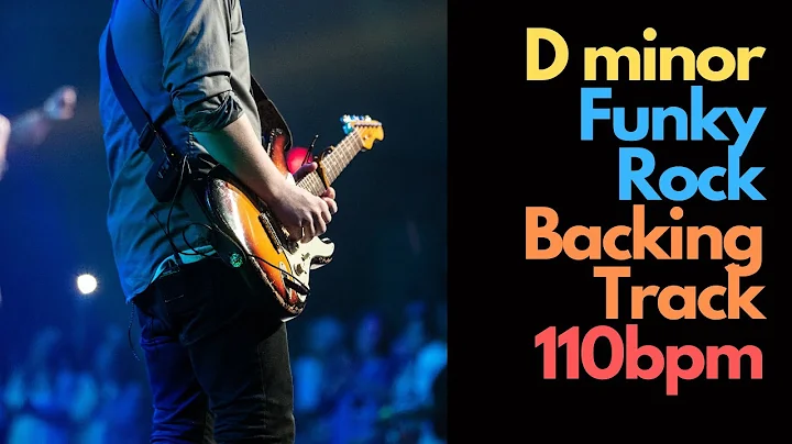 Power Funk Rock Guitar Backing Track in D minor - 110 bpm