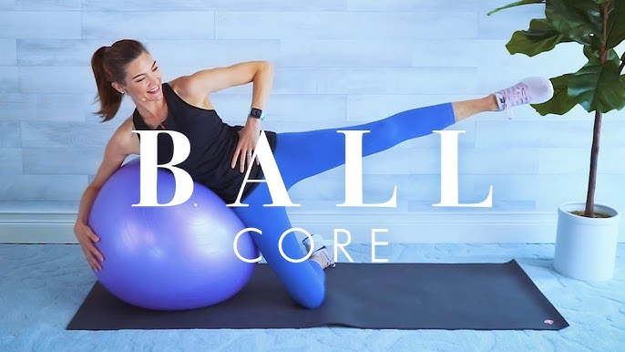 Yoga Stability Ball Workout // Gentle Seated Toning Exercises for