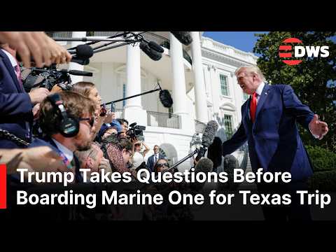 FULL: U.S. President Trump Answers Reporters Before Leaving Washington for Denton, Texas  | AC1E
