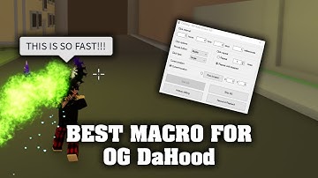 How To Macro/Macro Abuse In OG DaHood (WORKING)