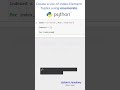 Create a List of Index-Element Tuples using enumerate in Python #Python #Programming