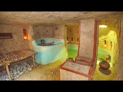 2 Man Digs a Hole in a Mountain Build Amazing Apartment Underground